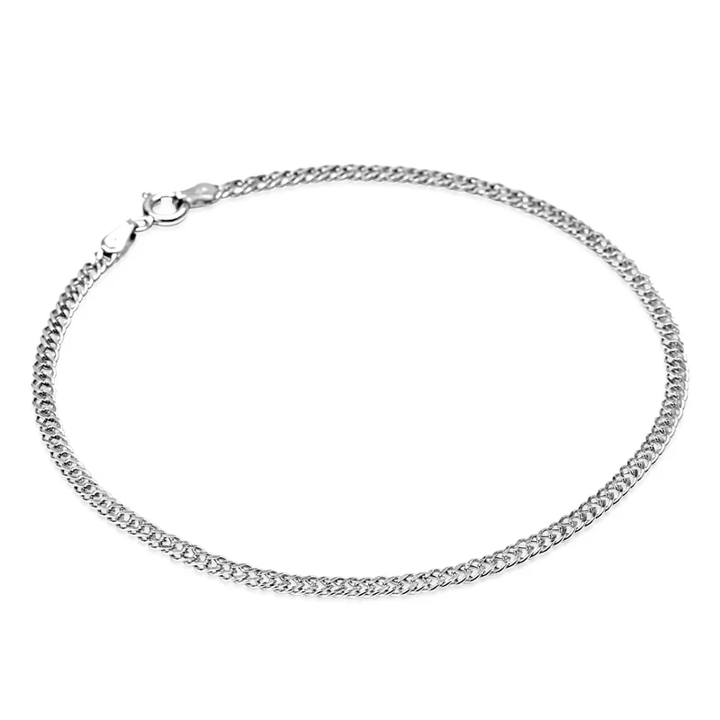 Bransoletka srebrna splot rombo 19 cm