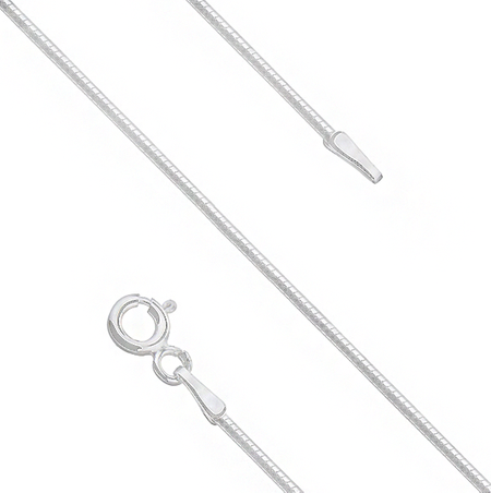 Łańcuszek, żmijka, srebro