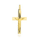 Złoty krzyż diamentowany z ukrzyżowanym Jezusem