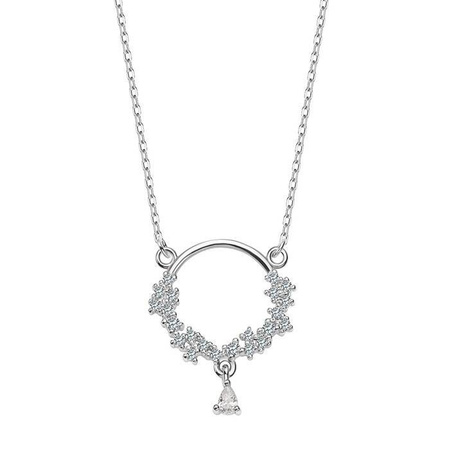 Naszyjnik srebrny z cyrkoniami