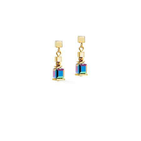 Kolczyki Sparkling Cubes Fusion Chain multikolor