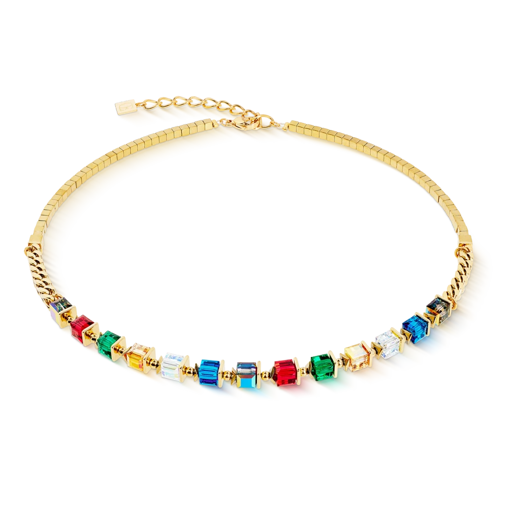 Naszyjnik Sparkling Cubes Fusion Chain multikolor