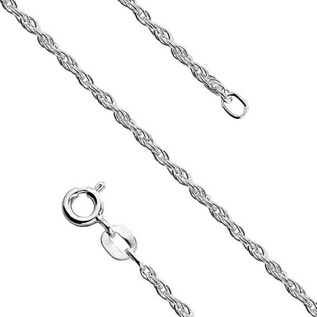 Łańcuszek srebrny splot Korda