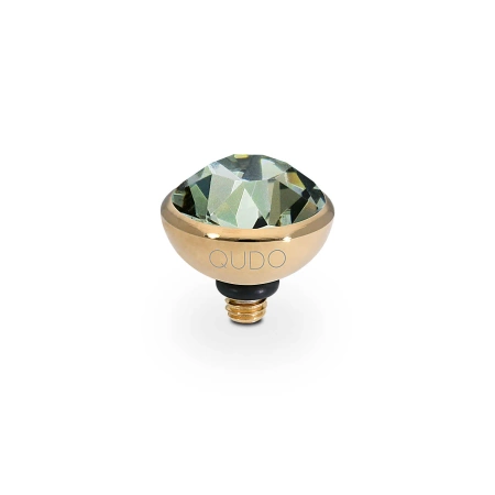 Element top wkręcany Qudo Bottone 10mm stal pozłacana Black Diamond