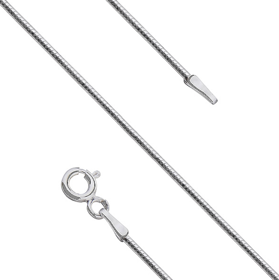 Łańcuszek srebrny rodowany linka 60 cm