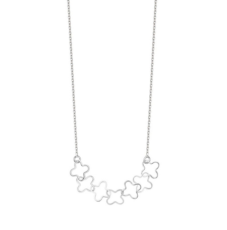 Naszyjnik srebrny z koniczynkami