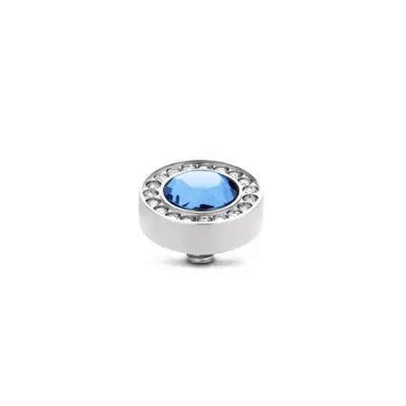 Melano Twisted Stone Halo light sapphire