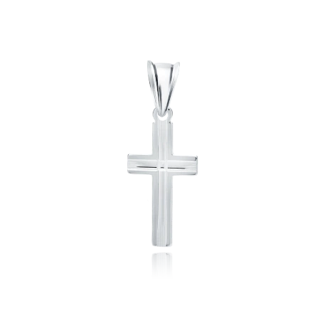 Srebrny krzyż rodowany