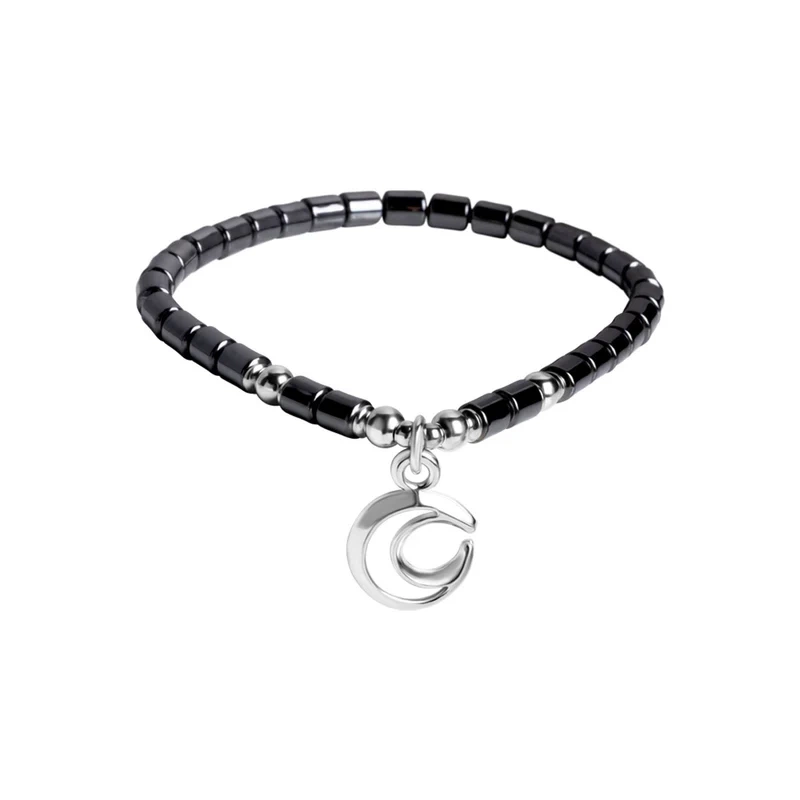 Bransoletka srebrna z hematytem