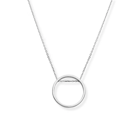 Naszyjnik srebrny z kółkiem