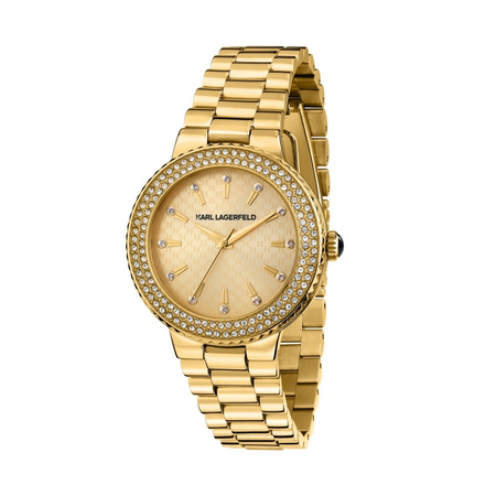 Zegarek damski Karl Lagerfeld stal pozłacana