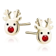 Kolczyki pozłacane renifery