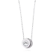 Naszyjnik srebrny z zawieszką z cyrkonią