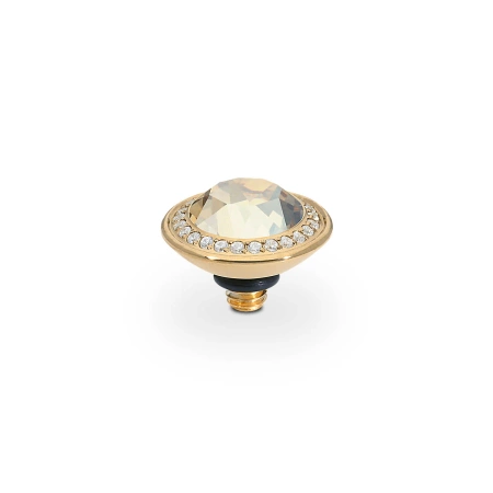 Element top wkręcany Qudo Tondo Deluxe 9mm  stal pozłacana Golden Shadow
