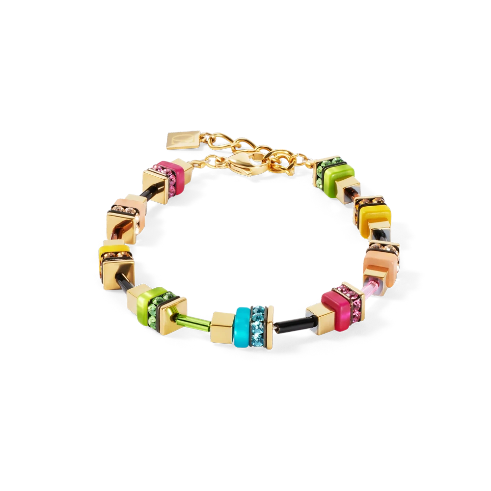 Bransoletka Boho Sunset Cube tęczowa