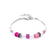 Bransoletka GeoCUBE® Iconic Lite w kolorze magenty