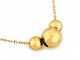 Złoty naszyjnik z kuleczkami