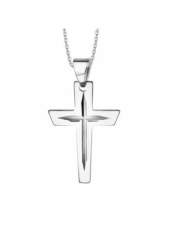 Srebrny krzyżyk zawieszka