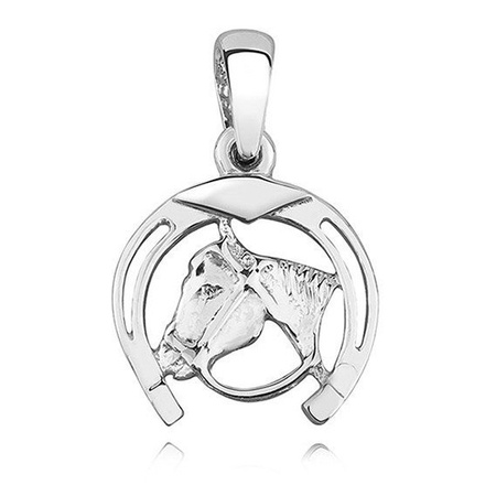 Srebrna zawieszka konik