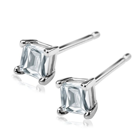 Kolczyki srebrne sztyfty małe cyrkonie