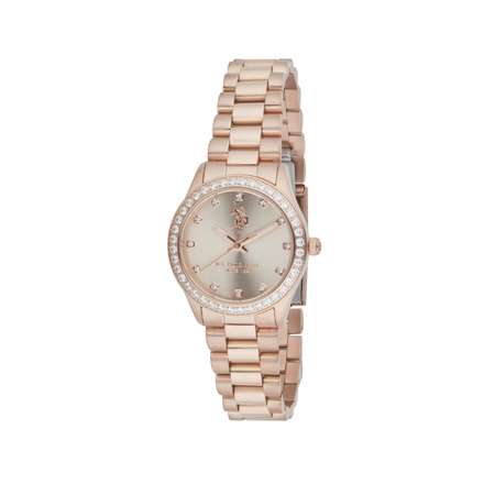 Zegarek damski Polo stal szlachetna pozłacany