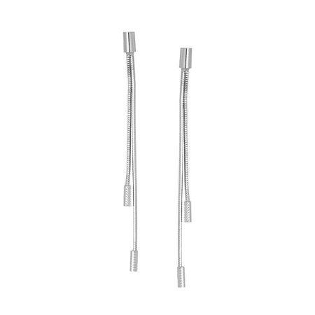 Kolczyki srebrne wiszące łańcuszki