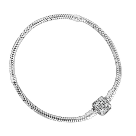 Bransoletka srebrna do zawieszek typu PANDORA