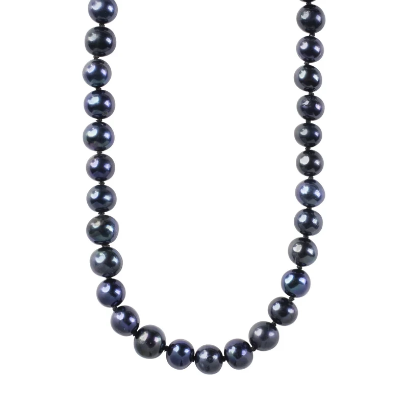 Naszyjnik z czarnych pereł hodowlanych