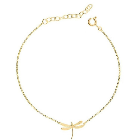 Bransoletka pozłacana z ważką