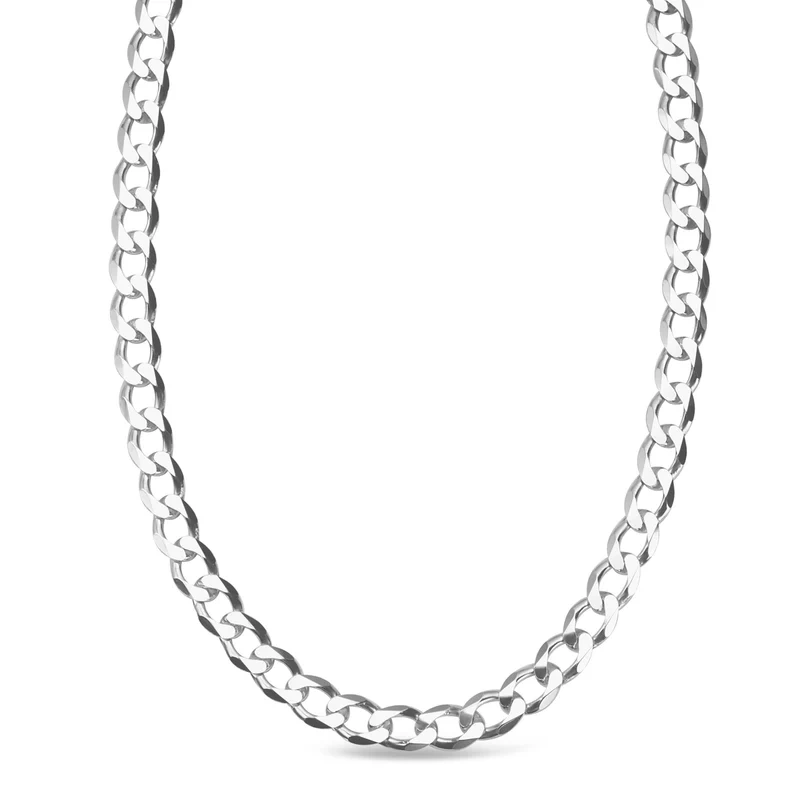 Łańcuszek srebrny rodowany męski pancerka 55 cm