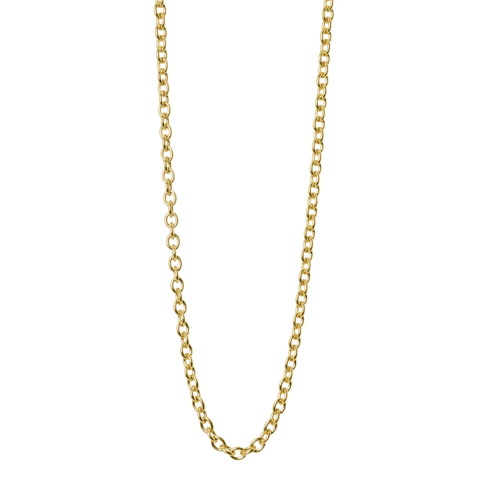 Łańcuszek QUDO Cereto 47 cm stal pozłacana