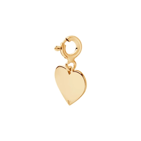 Zawieszka pozłacana serce
