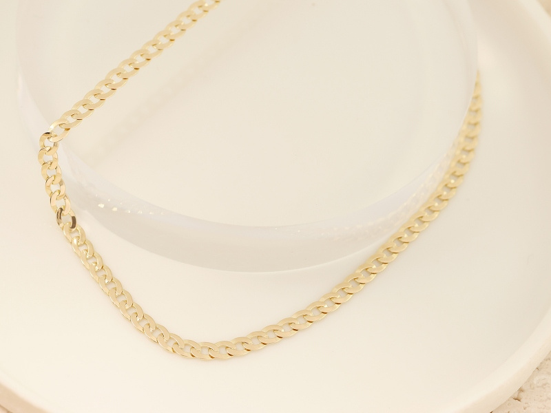 Złoty łańcuszek pancerka 50cm