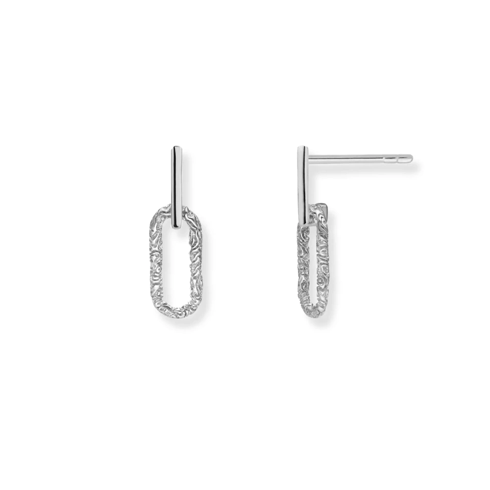 Kolczyki srebrne spinacze