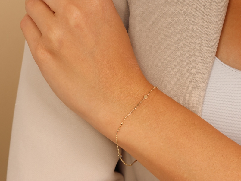 Bransoletka złota delikatna pr. 585