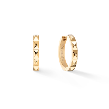 Kolczyki koła kolce złocone