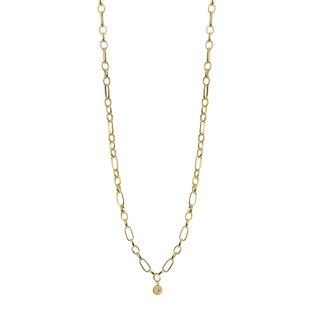 Łańcuszek QUDO Amoa 61.5 cm stal pozłacana