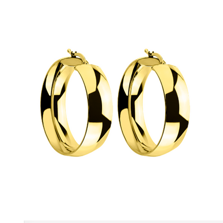 Złote kolczyki koła