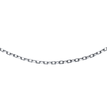 Łańcuszek srebrny rodowany ankier