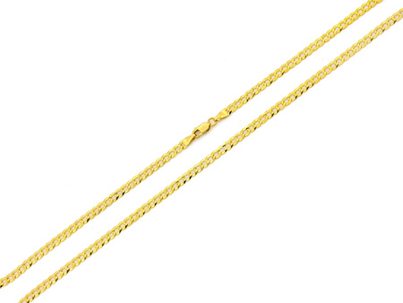 Łańcuszek złoty 585 pancerka 50 cm