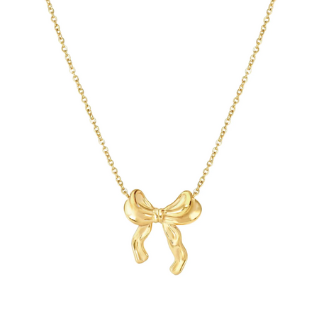 Naszyjnik Nomination Ecclettica stal pozłacana kokarda