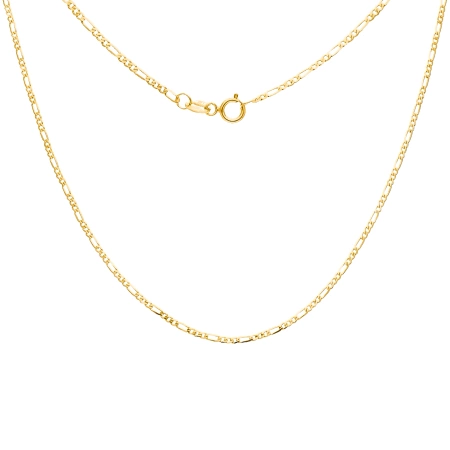 Złoty łańcuszek splot figaro złoto 585 50cm