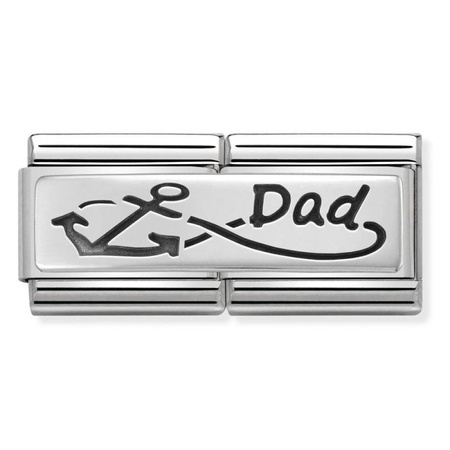 Element link do bransoletek Nomination Composable Stal + Srebro 925 infinity Dad
