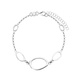 Bransoletka srebrna owalne elementy