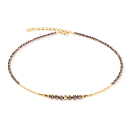 Naszyjnik Shimmering Princess Pearls złoto-brązowy