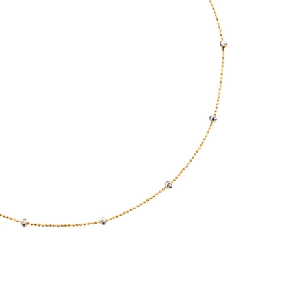 Naszyjnik pozłacany kuleczki