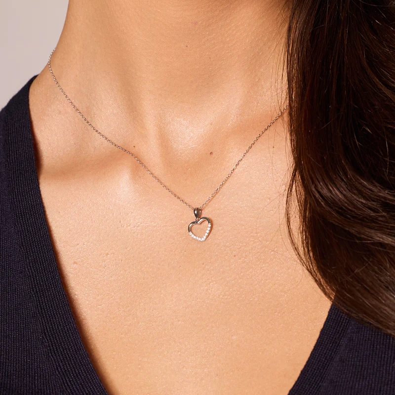 Komplet srebrny naszyjnik i kolczyki