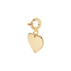 Zawieszka pozłacana serce