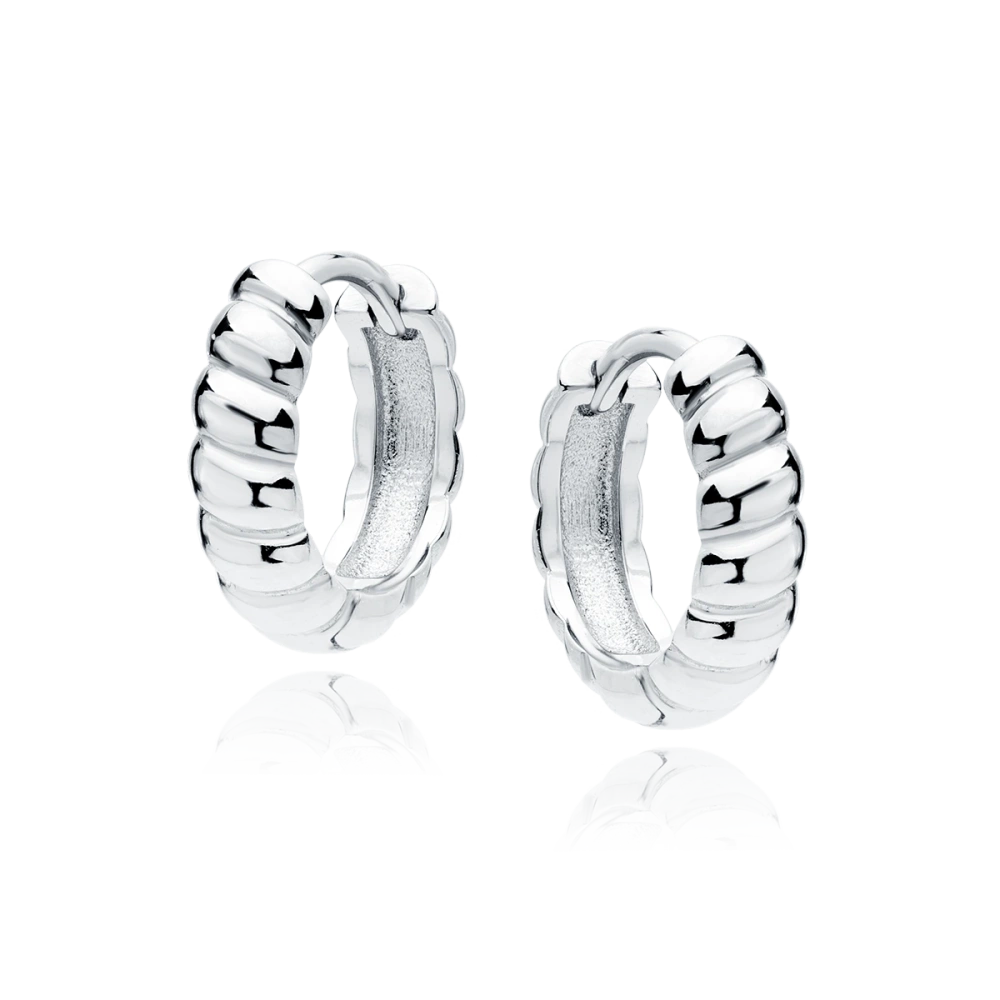 Kolczyki srebrne kółka małe 