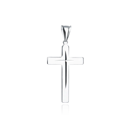 Srebrny krzyżyk srebrny rodowany